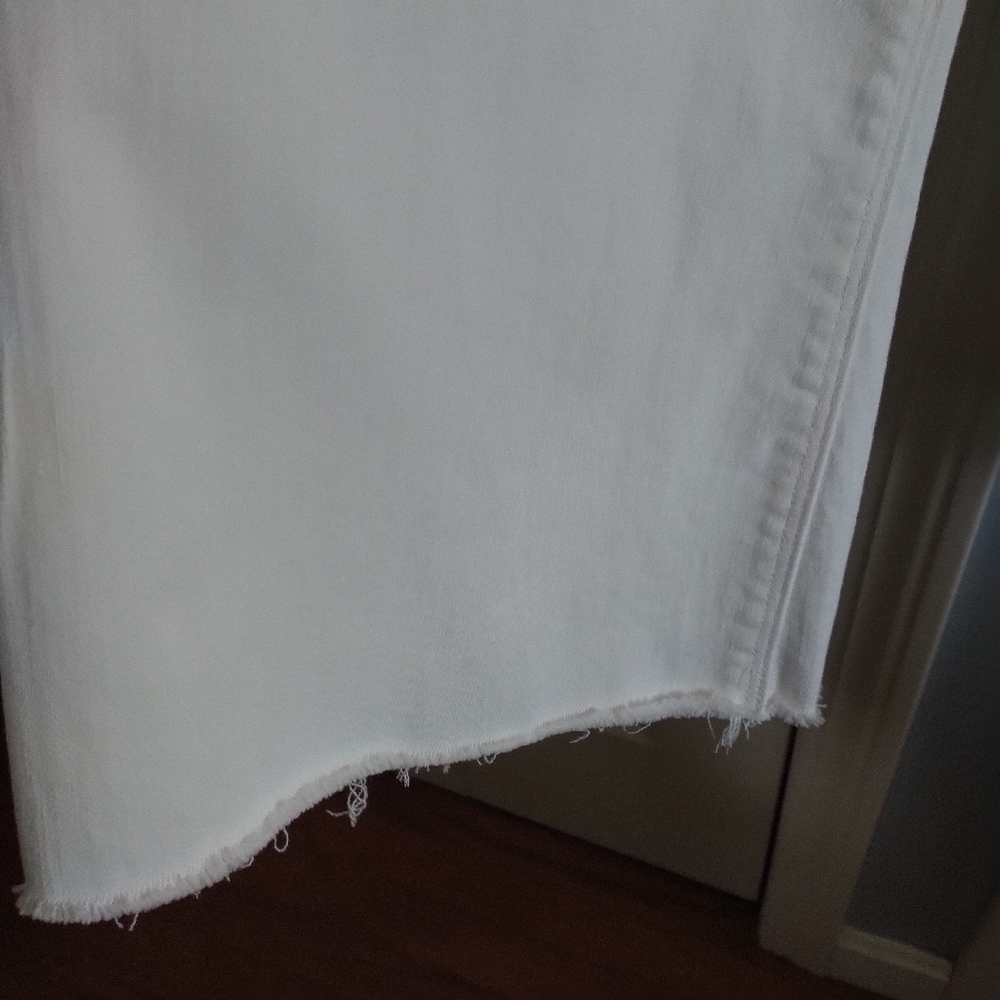 SPANX White Slim Panel Ankle Raw Hem Jegging Jeans 1X - Picture 5 of 15